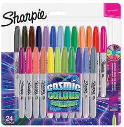 Sharpie 2033672, marker Fine, mix kosmických barev, 24szt.,