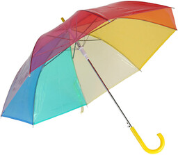 Piove Parasol półautomatyczny duży, tęczowy, Ø 80 cm