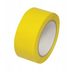 Taśma Ostrzegawcza z klejem ŻÓŁTA 50mm/33m PVC