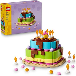 LEGO Tort na przyjęcie urodzinowe, zestaw klocków konstrukcyjnych,