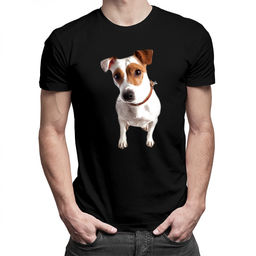 Jack Russell terrier - męska koszulka z nadrukiem