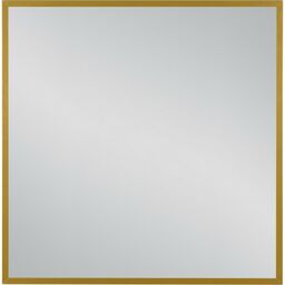 Lustro łazienkowe w złotej ramie aluminiowej 80x80cm
