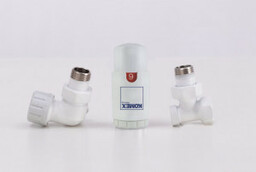 KOMEX 9001 ZESTAW ZAWORÓW TERMOSTATYCZNYCH Zawory termostatyczne białe