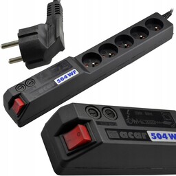 Acar 504WF Listwa zasilająca antyprzepięciowa 3m