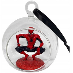 Szklana bombka choinkowa 3D Spidermen Marvel Ozdoba