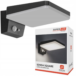 Lampa Solarna Kinkiet Led Czujnik Ruchu Zmierzchu Mocny