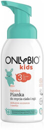 OnlyBio Kids, łagodna pianka do mycia ciała