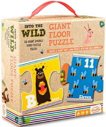 Wielkie puzzle dla dzieci dwustronne alfabet i cyfry