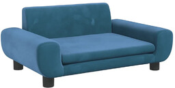 Edinos Niebieska sofa dla chłopca na nóżkach H8-W79