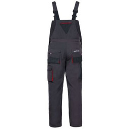 Ogrodniczki ochronne LAHTI PRO LPSR02 grafitowo-czerwone XL (56)