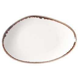Talerz o organicznym kształcie 350 210 mm Vanilla