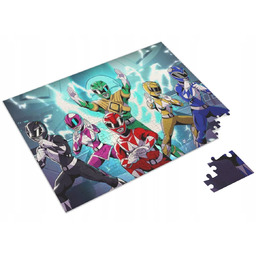 Puzzle + IMIĘ Power Rangers Bajka 252 el