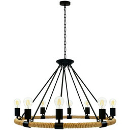 GOLDLUX Lampa sufitowa Arthur Rope 307927 Czarno-brązowy