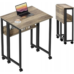 Małe Składane Biurko Na Laptopa Pojedynczy Stolik Komputerowy