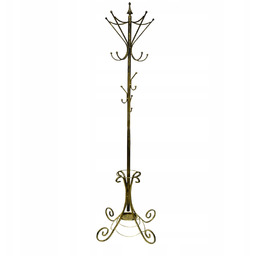 Wieszak na ubrania stojący z miejscem na parasole