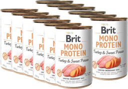 BRIT MONO PROTEIN TURKEY & SWEET POTATO 18x400g