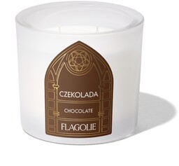 Flagolie CZEKOLADA Świeca zapachowa w białym szkle