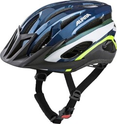 ALPINA Kask rowerowy MTB17 ciemno niebieski-neonowy 54-58