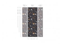 Wallcolors Tapeta Fox Adventure Black