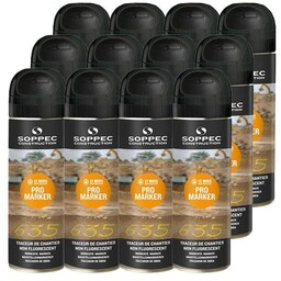 Promarker farba w aerozolu czarna (karton, 12 szt.)