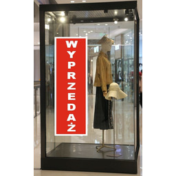Naklejka pionowa: Wyprzedaż