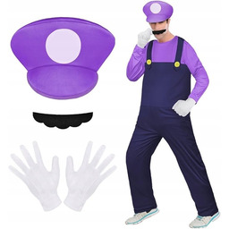 KOSTIUM PRZEBRANIE MARIO BROS LUIGI ZESTAW STRÓJ