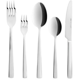 Zestaw sztućców Prato 30 elementów srebrny AMBITION