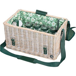 cilio Kosz piknikowy Ponza, dla 4 osób, pleciony