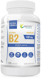 Wish Witamina B2 100 mg + Prebiotyk, 120