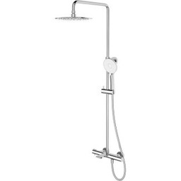 CERSANIT Zestaw prysznicowy VIRGO z wylewką i baterią