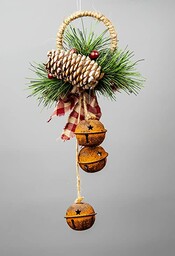 SHATCHI 27 cm wiszące dekoracje rustykalne dzwony ze