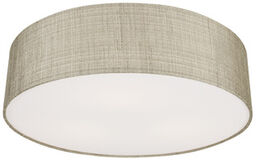 Lampa sufitowa plafon z abażurem TURDA III szary/srebrny
