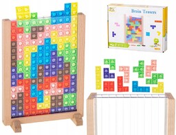 Gra logiczna układanka tetris stojący