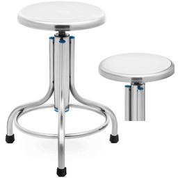 Taboret stołek laboratoryjny warsztatowy ze stali nierdzewnej 45-60cm