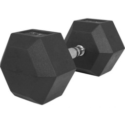 Hantla sześciokątna 32,5 kg żeliwna gumowana Gorilla Sports