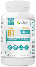 Wish Witamina B1 100 mg + Prebiotyk, 120