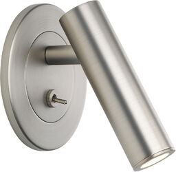 Lampa ścienna ruchoma z włącznikiem matowy nikiel ENNA