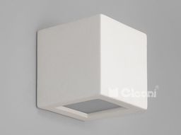 Cleoni kinkiet Kubik ścienny z dolnym szkłem1038B WM