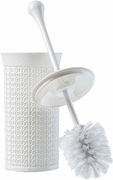 Szczotka do WC z pojemnikiem Linxe, 40 cm,