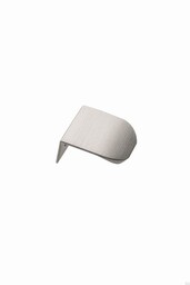 Uchwyt meblowy krawędziowy Edge Round 40 Aluminiowy Srebrny