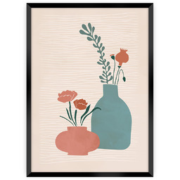 Plakat Bloomline, 50 x 70 cm, Ramka: Czarna