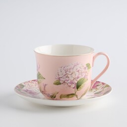 Filiżanka Ze Spodkiem Tensianis z motywem kwiatowym