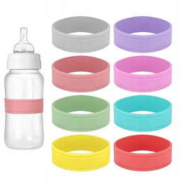 8 SZTUK SILIKONOWYCH ETYKIET NA BUTELKI DLA NIEMOWLĄT