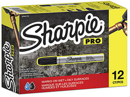 Sharpie S0945720, marker Metal Barrels, czarny, 12szt., 1mm,