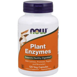 Now Foods Plant Enzymes - Enzywmy Trawienne -120