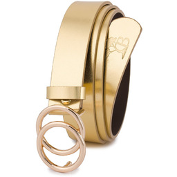 Pasek skórzany BELTIMORE złoty B06 r.105-120 cm