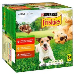 Friskies ADULT Dog wołowina, kurczak, jagnięcina w sosie