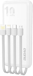 Dudao K6Pro uniwersalny powerbank 10000mAh z kablem USB,