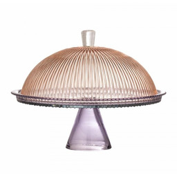 Bloomingville TAYO Szklana Patera do Ciasta z Kloszem