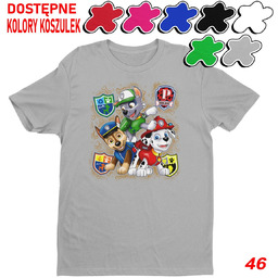 Dziecięca Koszulka Z Nadrukiem Psi Patrol Duży Wybór